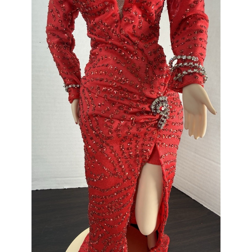 Franklin Heirloom Marilyn Monroe 19"Gentleman Prefer Blondes Figurine w/Stand - Picture 13 of 17